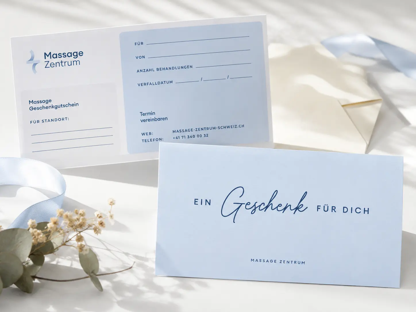 Massage-Gutschein für eine Behandlung im Massage Zentrum Aarau