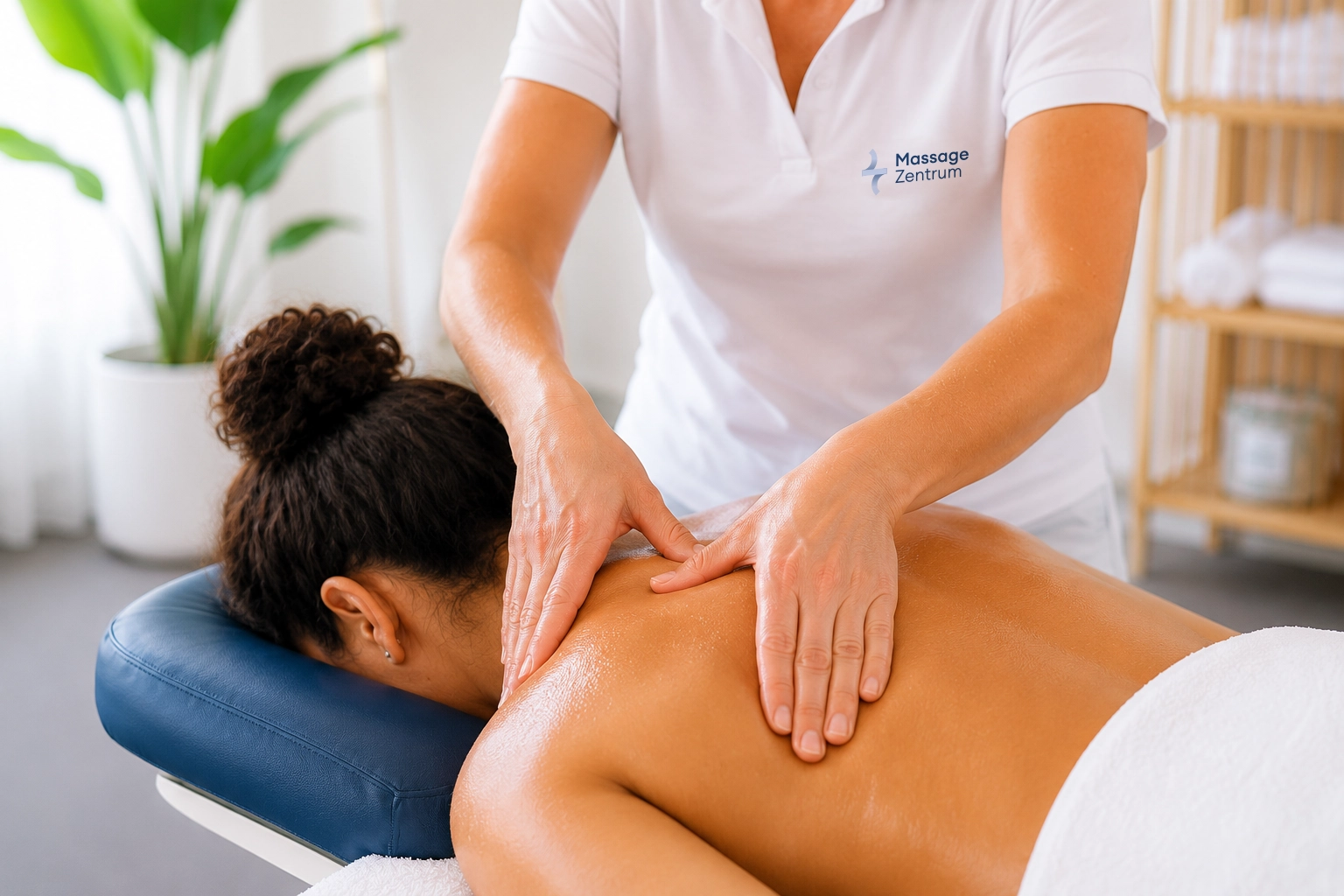 Klassische Nacken- und Rückenmassage im Massage Zentrum Aarau – entspannen und Muskulatur lockern